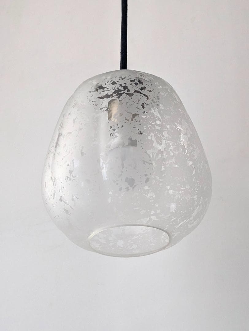 ビンテージ ガラス ペンダントランプ かぼちゃ型 ジャパンディ レトロポップ