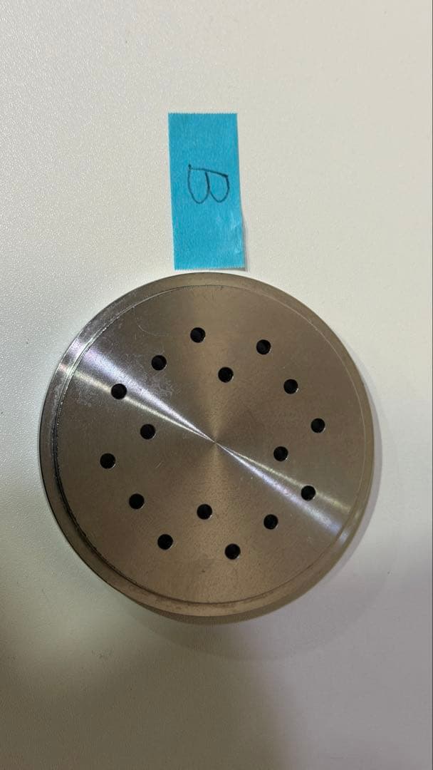 オホーツク物流製　製麺機生粉打ち名人用の絞り出しノズル　3枚セット　B