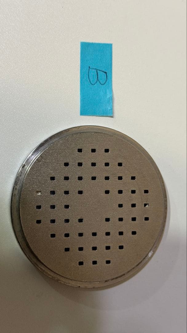 オホーツク物流製　製麺機生粉打ち名人用の絞り出しノズル　3枚セット　B