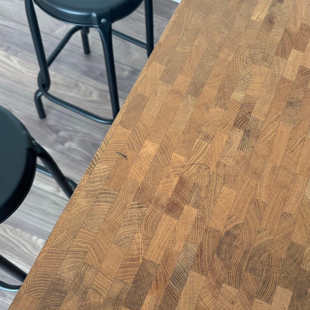 IKEA アイランドキッチン　カスタム　テーブル　スツール4脚　引き取り限定