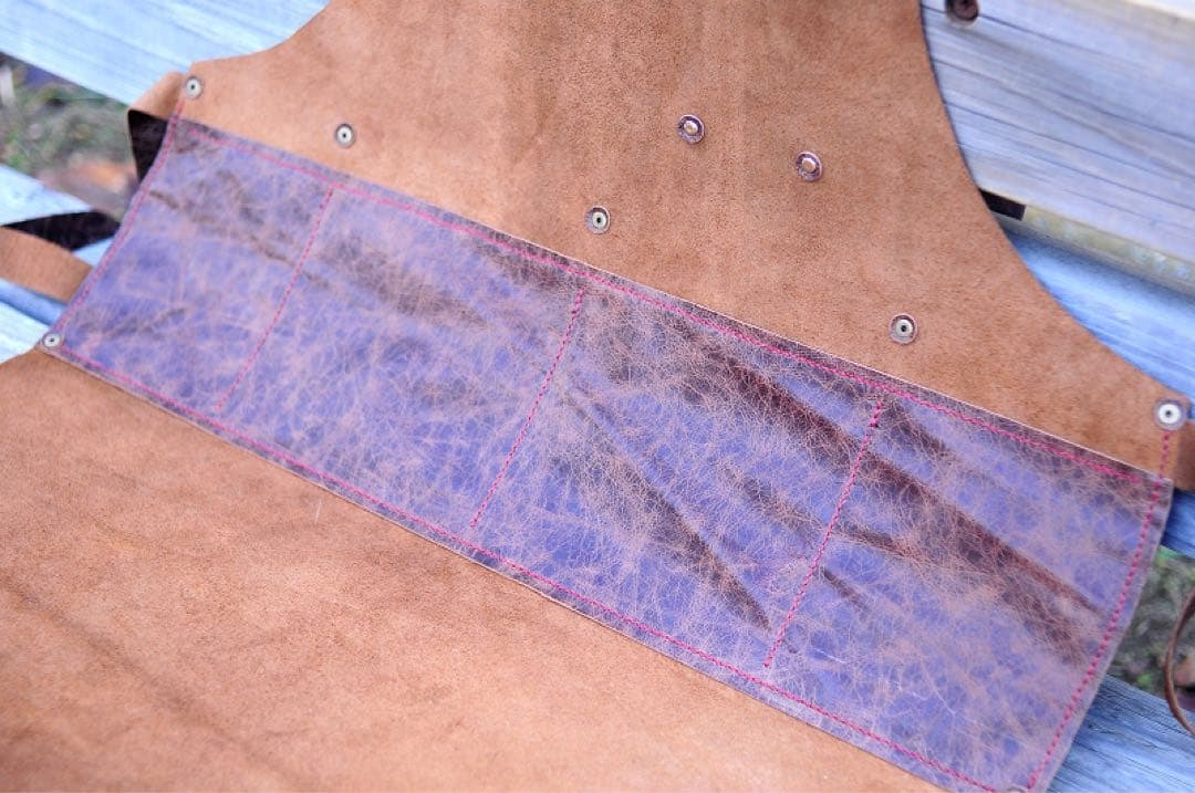 本革　エプロン　美容師向け　DIYバーベキュー