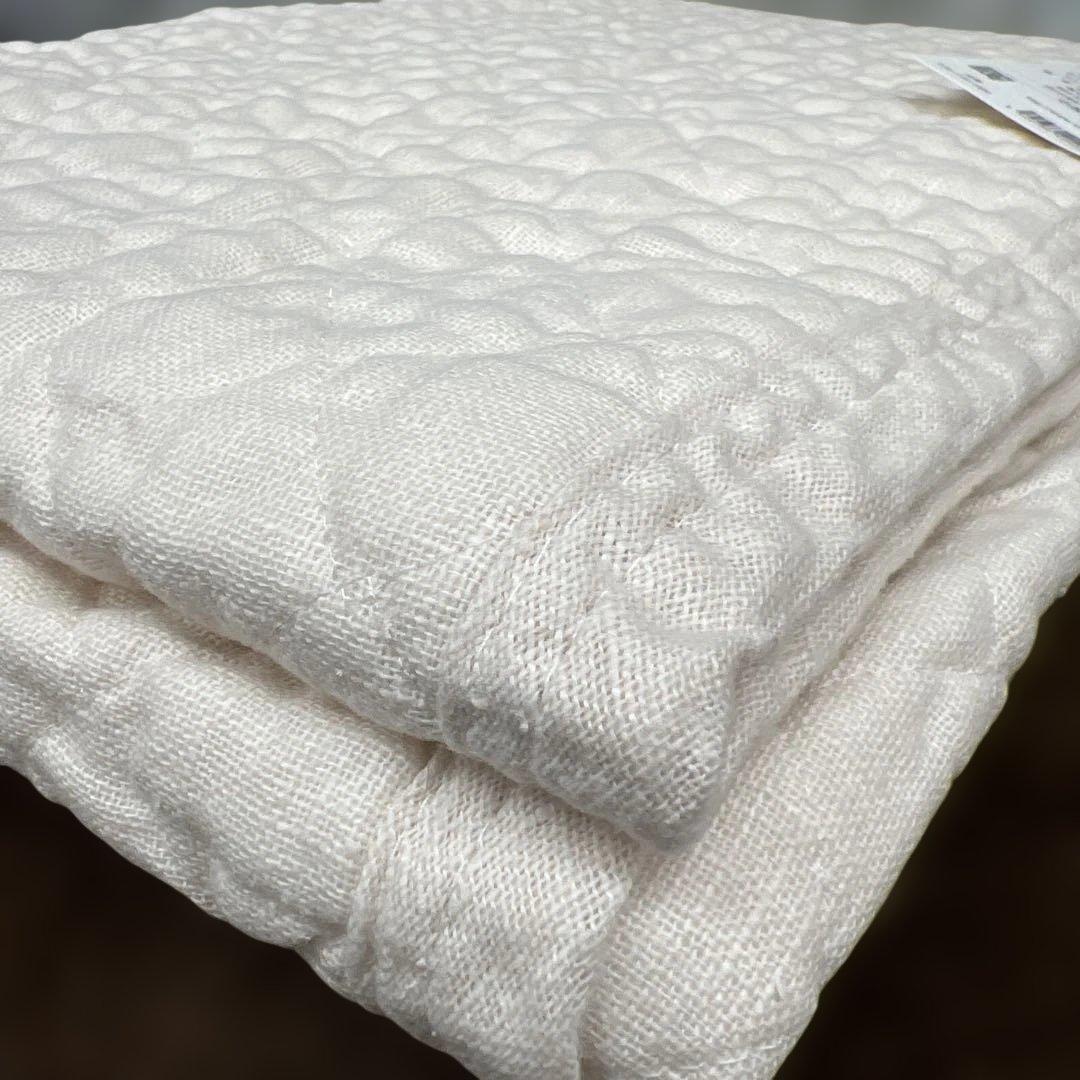 ロマンス小杉　麻敷きパッド　シングル　オール天然素材　ウォッシャブル