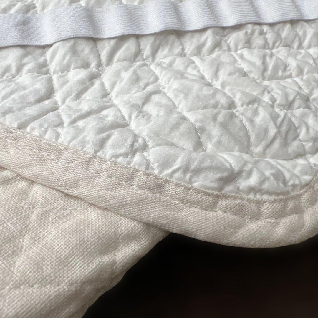 ロマンス小杉　麻敷きパッド　シングル　オール天然素材　ウォッシャブル