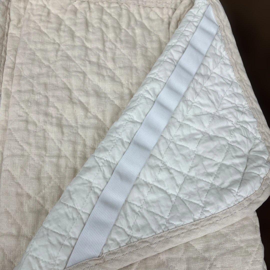 ロマンス小杉　麻敷きパッド　シングル　オール天然素材　ウォッシャブル