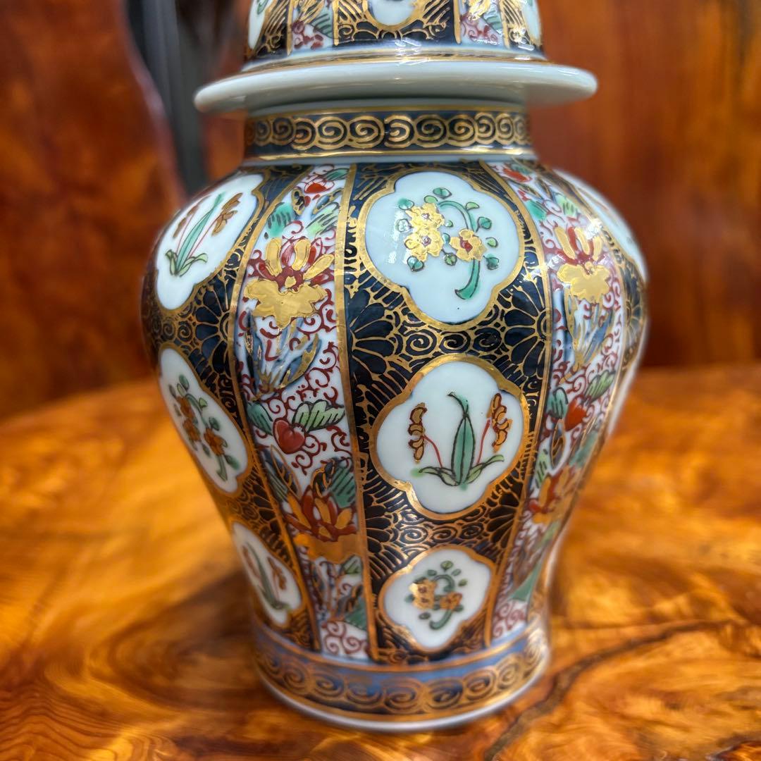 古伊万里更紗 沈香壺 有田焼