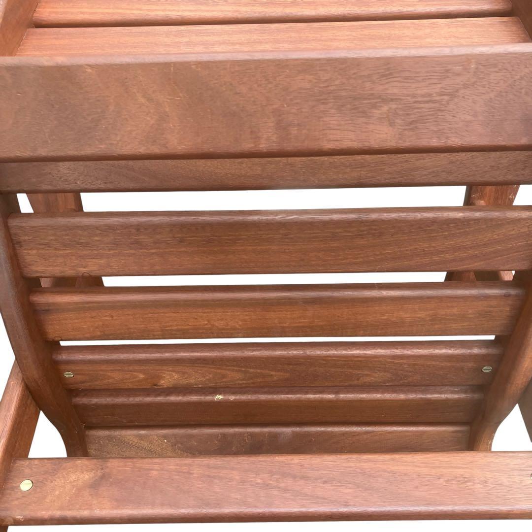 ガーデンチェア　ウッドチェア　デッキチェア　無垢材　チーク材　木製　庭