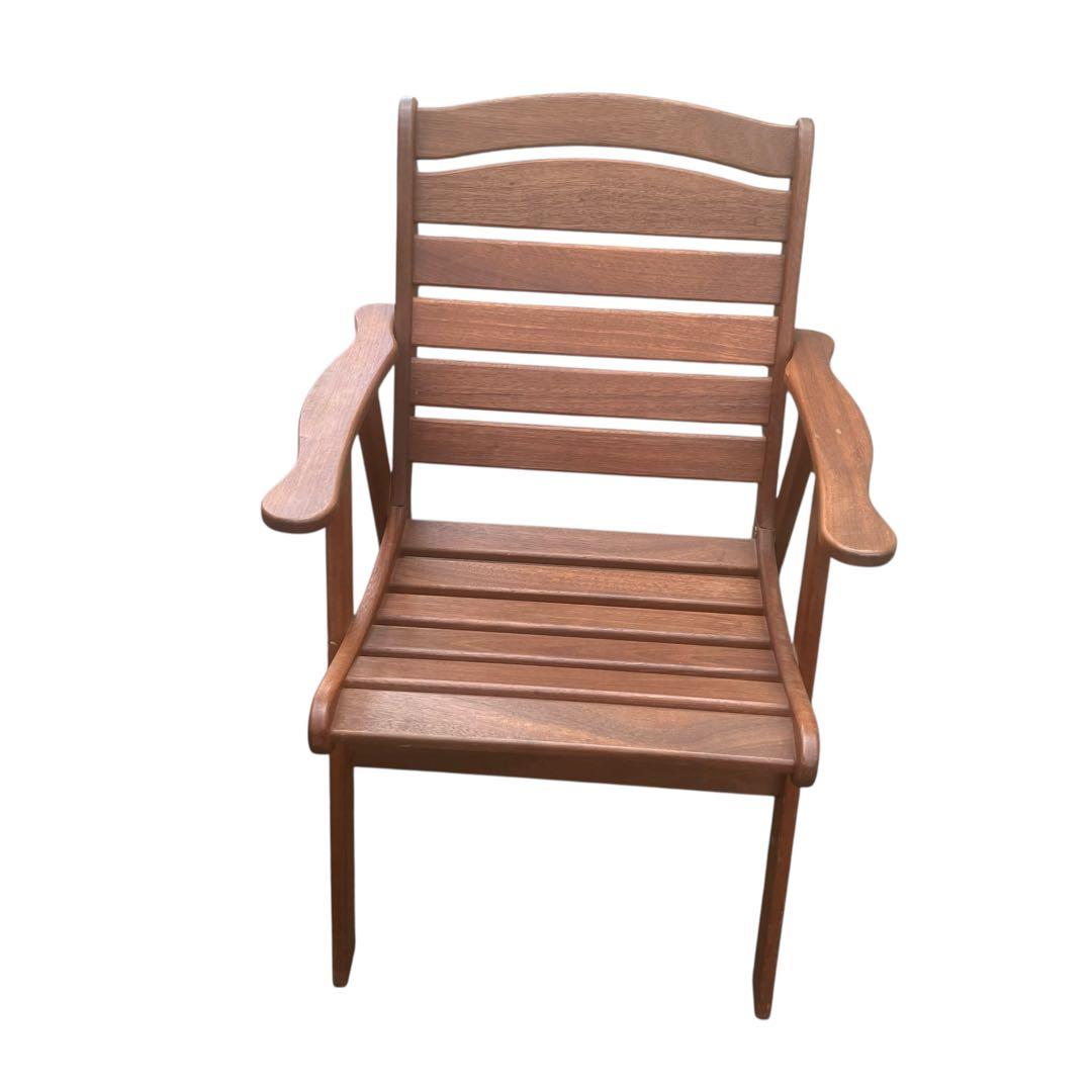 ガーデンチェア　ウッドチェア　デッキチェア　無垢材　チーク材　木製　庭