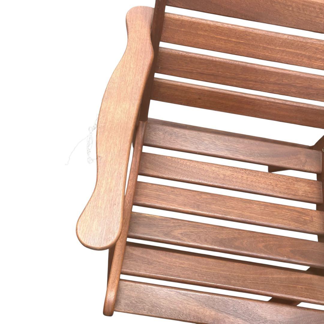 ガーデンチェア　ウッドチェア　デッキチェア　無垢材　チーク材　木製　庭