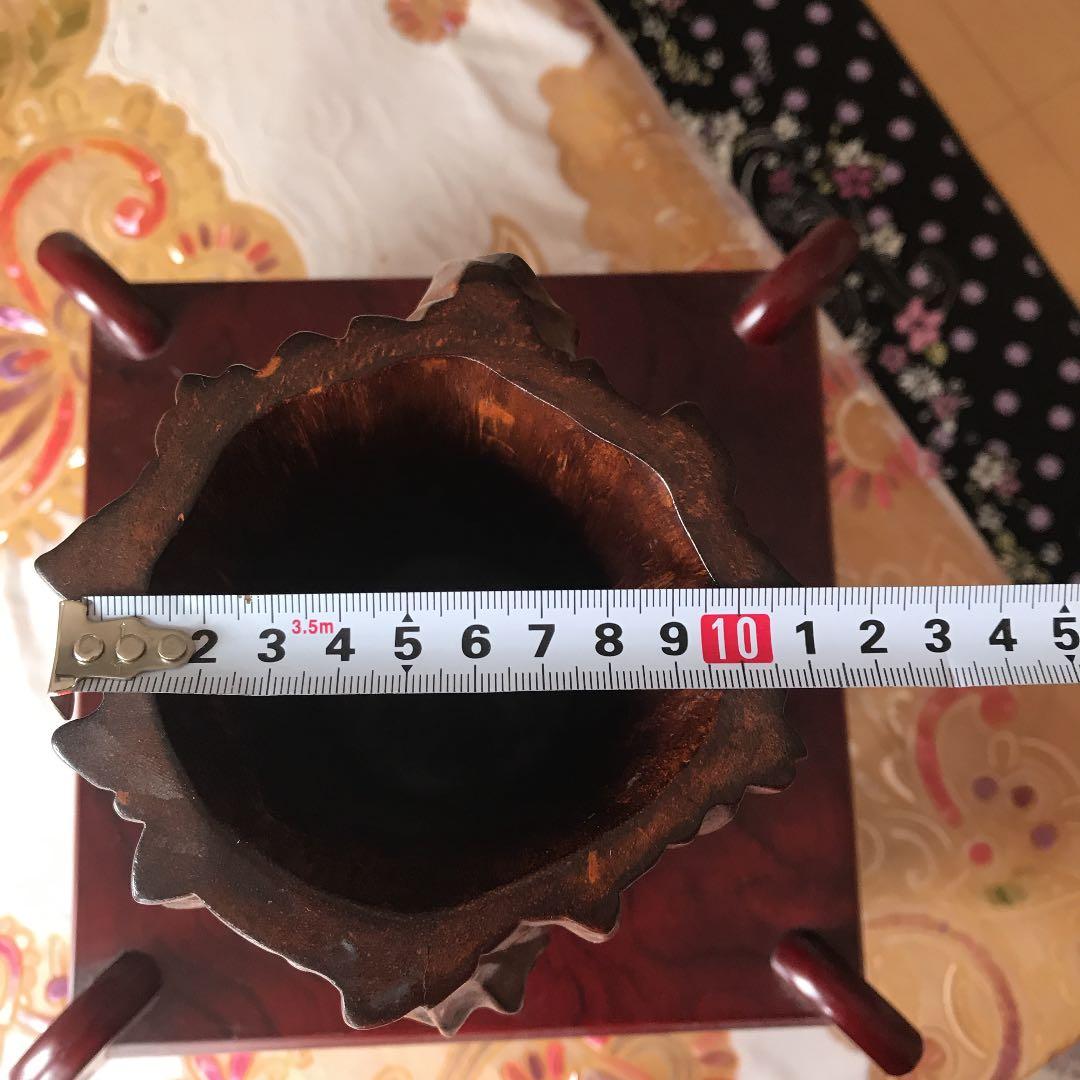 中国古玩　天然木　 唐木瘤木　花梨　黄花梨　筆筒　古物