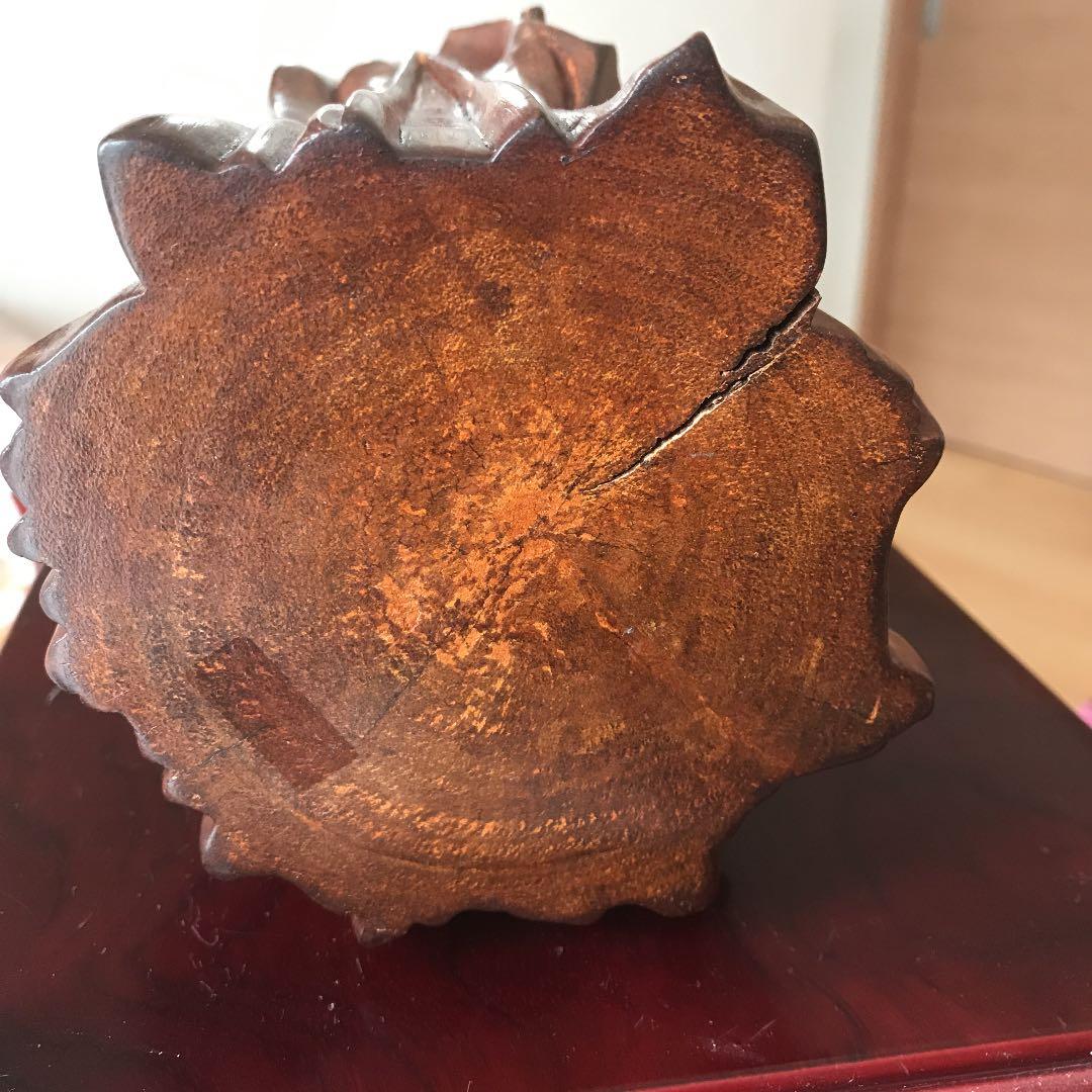 中国古玩　天然木　 唐木瘤木　花梨　黄花梨　筆筒　古物