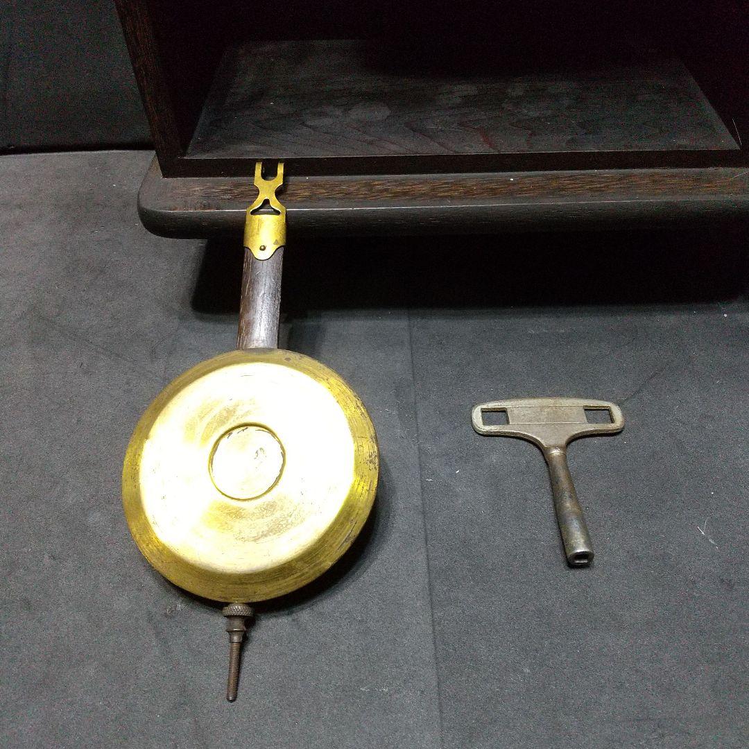 昭和レトロ 柱時計 振り子時計 高さ56cm 稼働品 状態良好