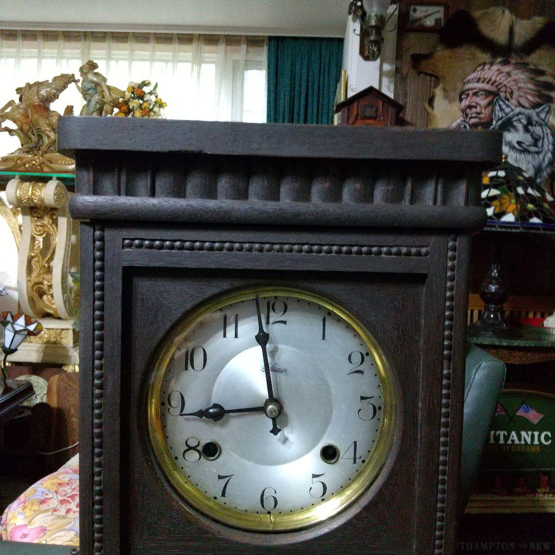 昭和レトロ 柱時計 振り子時計 高さ56cm 稼働品 状態良好