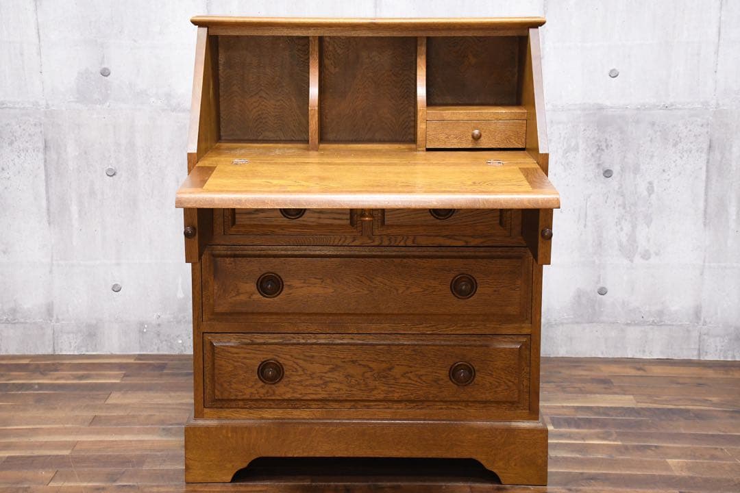 EDC54 えぞインテリア/えぞ民芸家具 ライティングビューロー 敏音知シリーズ