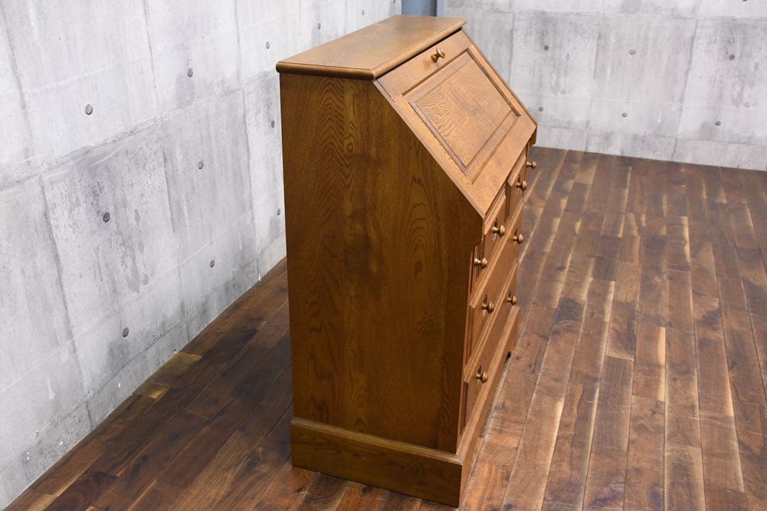 EDC54 えぞインテリア/えぞ民芸家具 ライティングビューロー 敏音知シリーズ