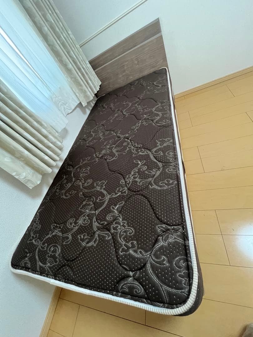 【セット販売】 シモンズ マット レス＋フレーム シングルサイズ 引き出しあり