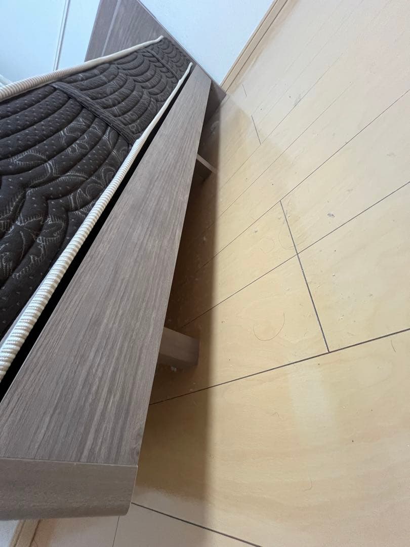 【セット販売】 シモンズ マット レス＋フレーム シングルサイズ 引き出しあり