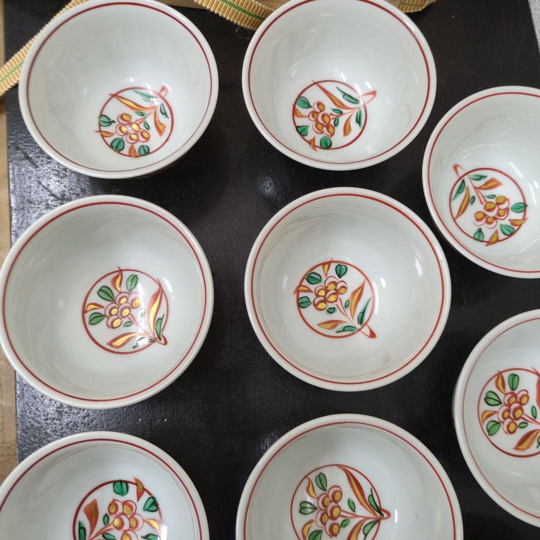 汲出し茶碗 呉須赤絵 福の字 小峠葛芳 茶道具 茶道 10客 木箱 - メルカリ