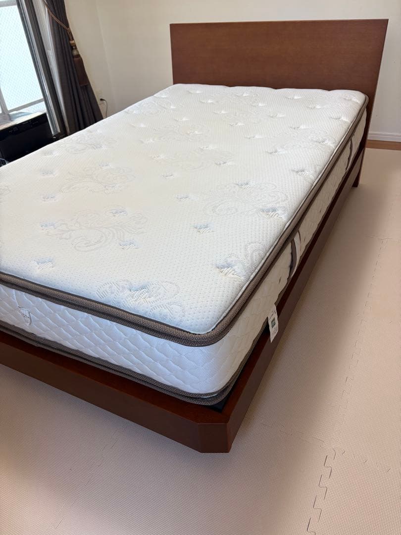 日本ベッド セミダブルマットレス(ピロートップ)＆フレームセット