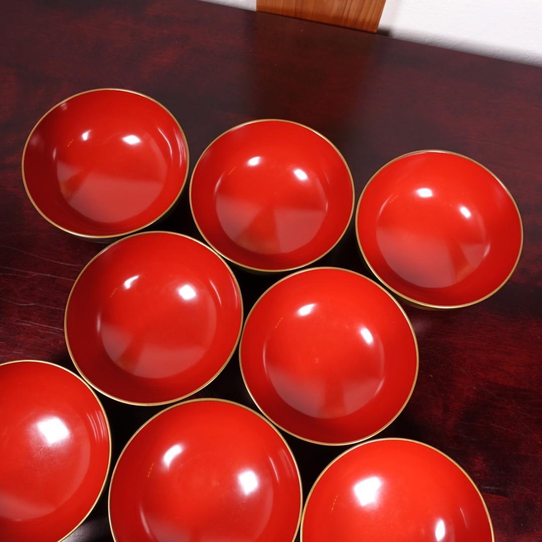 江戸時代後期の蒔絵師 橘屋浅野友七 一富士二鷹三茄子図 蒔絵 吸物椀 10客