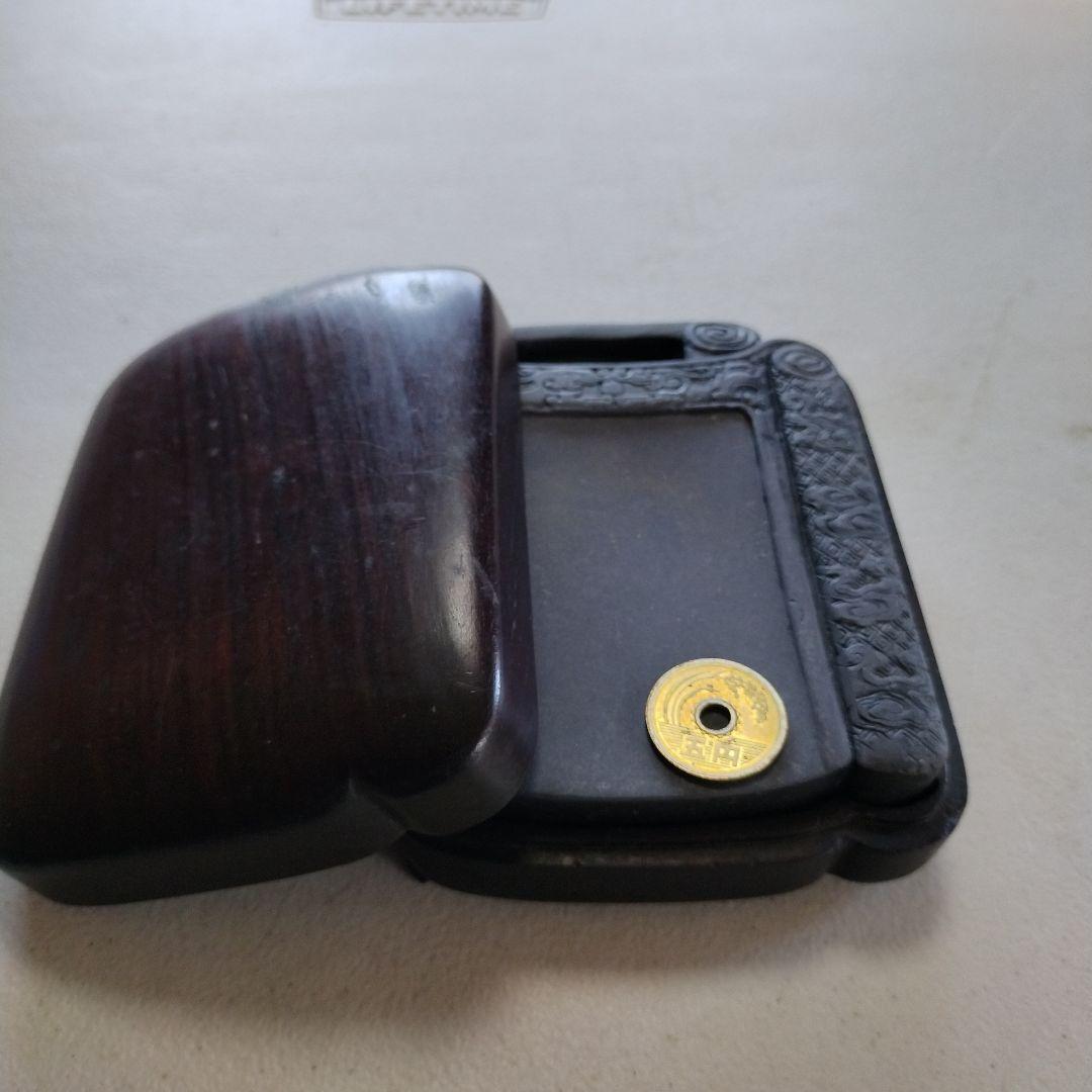 硯と漆器 箱 セット