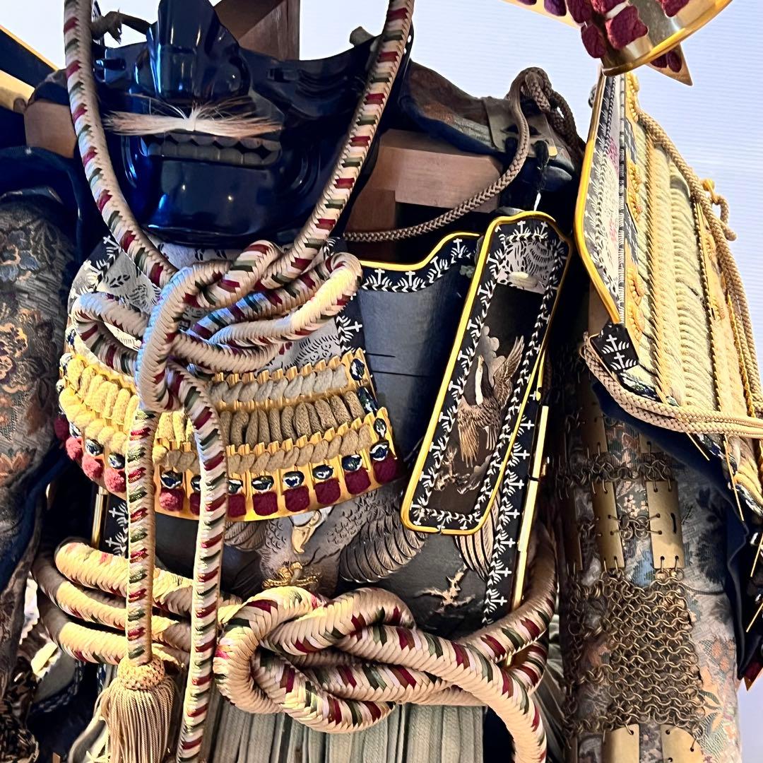 子供着用鎧　将　延享　景光作　兜　置物　五月人形　初節句　大きいサイズ