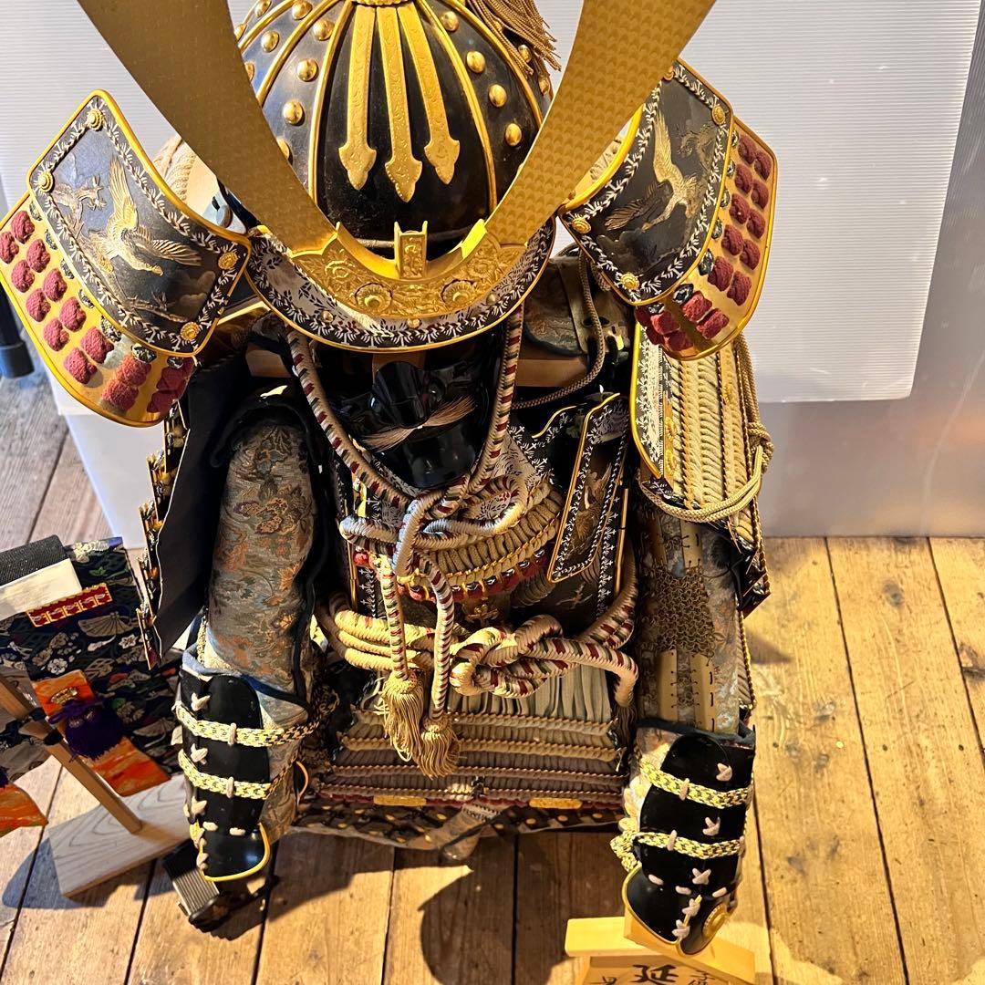 子供着用鎧　将　延享　景光作　兜　置物　五月人形　初節句　大きいサイズ