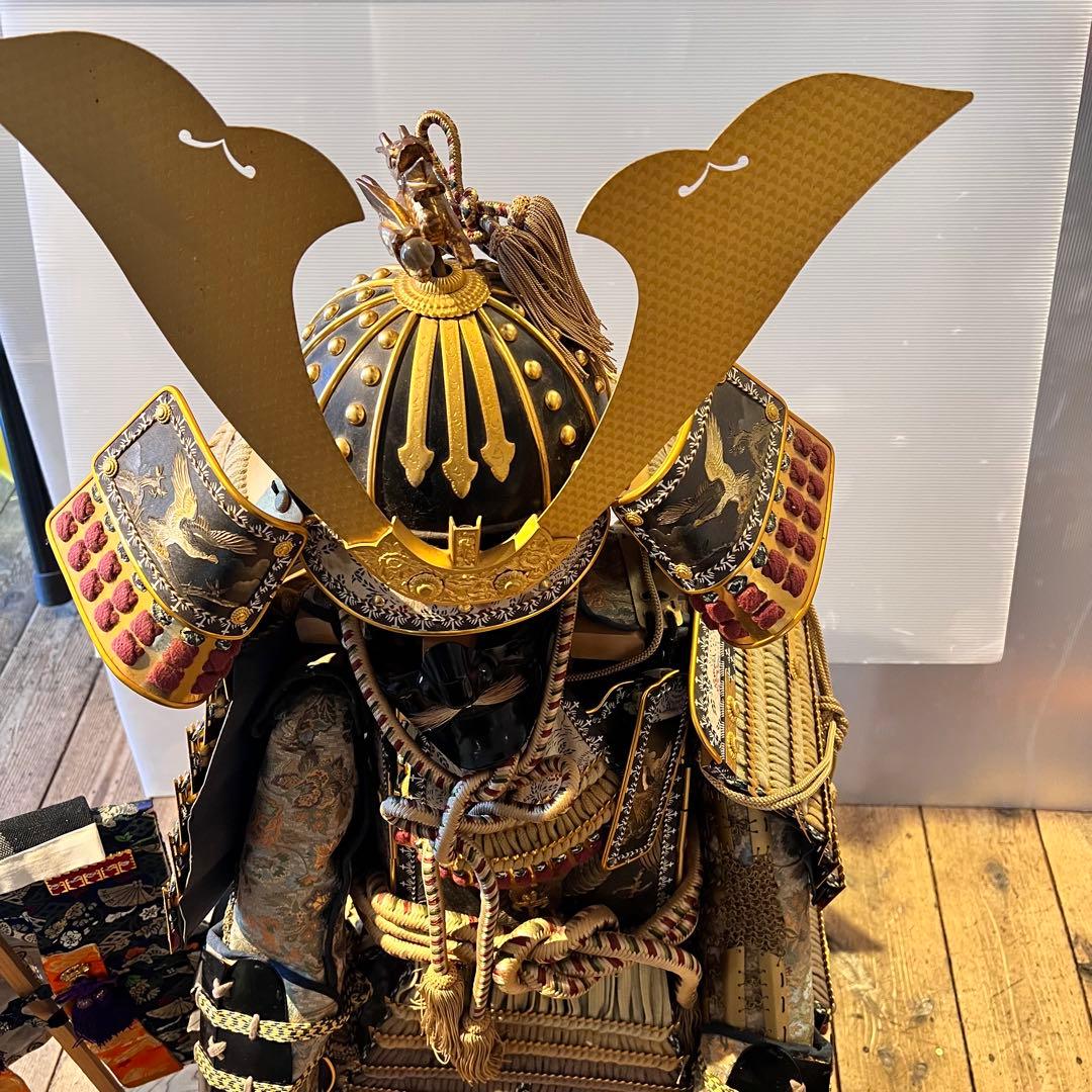 子供着用鎧　将　延享　景光作　兜　置物　五月人形　初節句　大きいサイズ