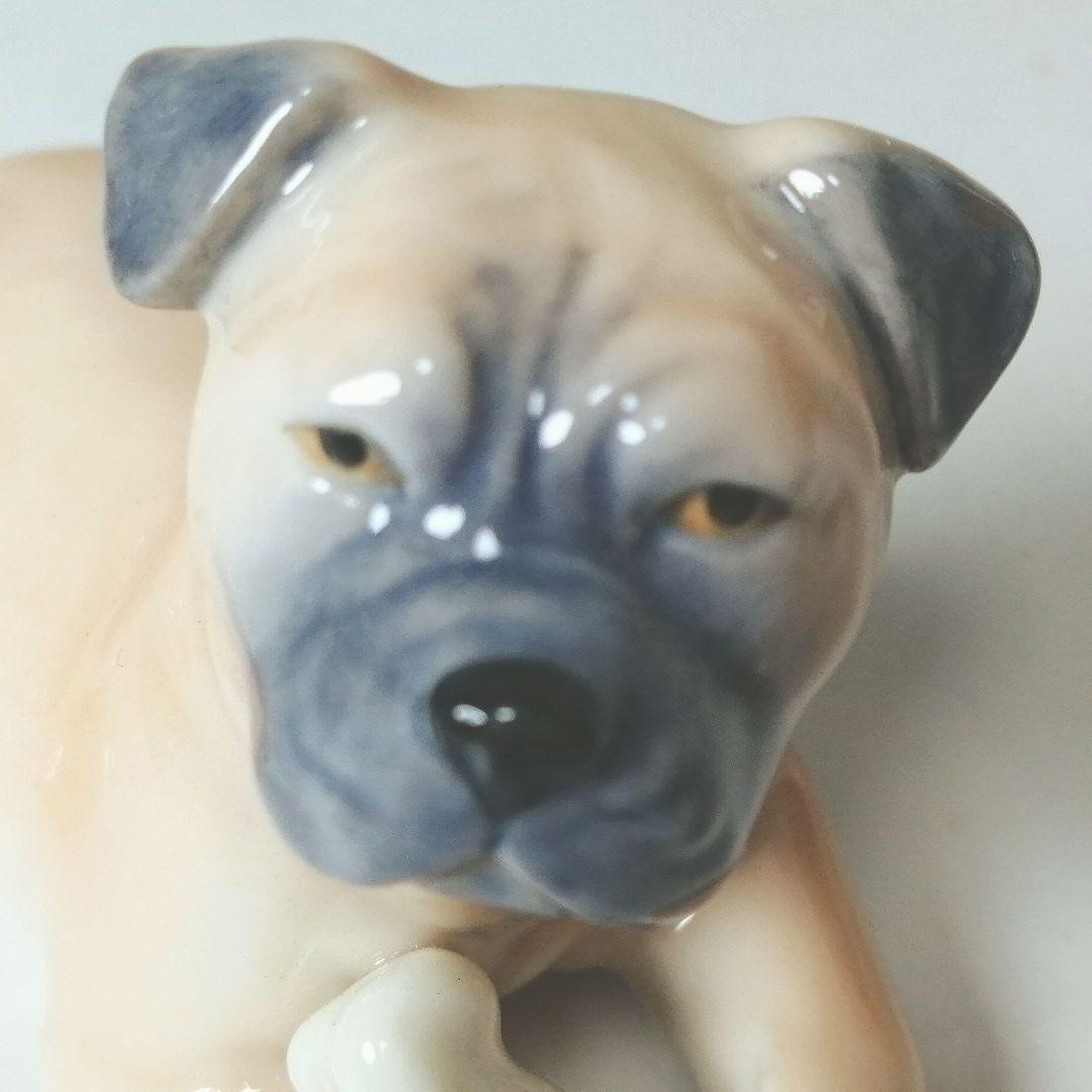 ロイヤルコペンハーゲン　ボクサーフィギュリン犬　 12体のシリーズの１体で廃番品