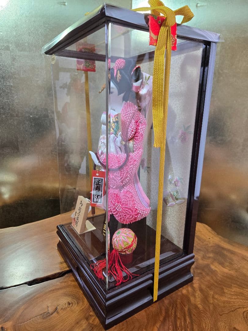 【一点限り】正月飾り　羽子板　ケース飾り　※閉店セール　H41
