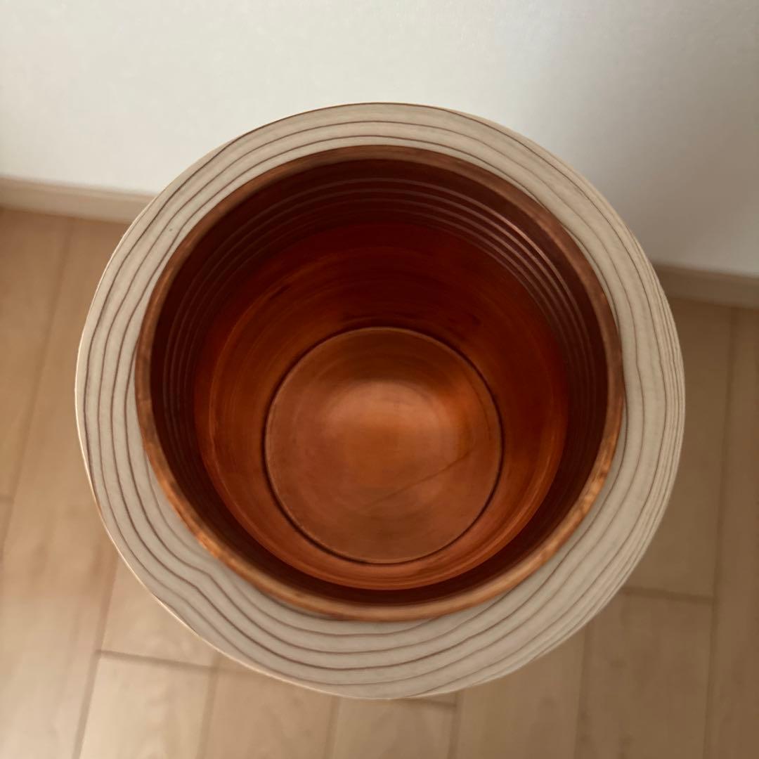 超希少・レア商品】未生流 白木製 寸胴花器 5本セット