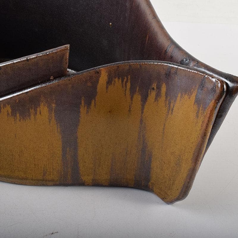 瀬戸焼 今野登志夫作 古瀬戸花器 共箱 V 7170C - メルカリ