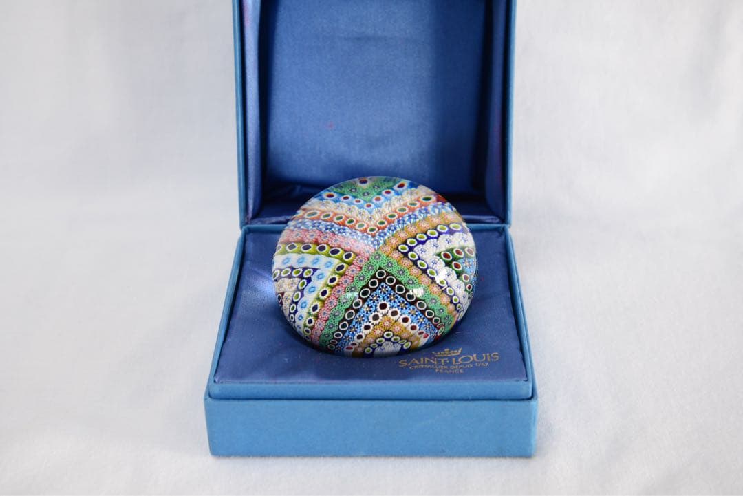 SAINT LOUIS ガラスペーパーウェイト多色