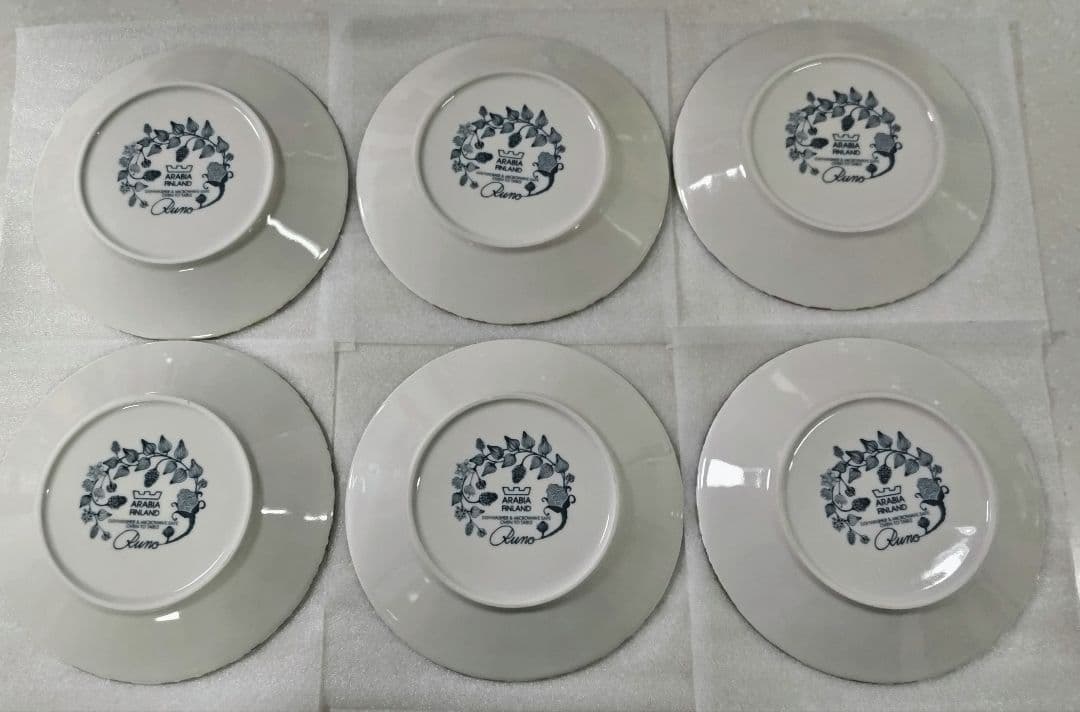 ヴィンテージ アラビア ルノ バタフライ 6枚セット フィンランド製