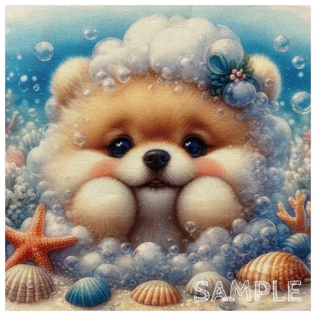 最新柄】パネル生地 534 ⚮ ちびっ子ポメラニアン☆犬 6柄セット