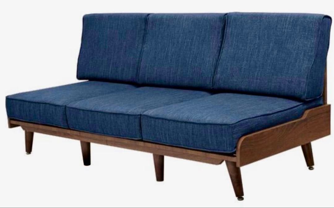 【美品未使用・直接引取り値段割引します！終了間近】ソファ ネイビー 直接or配送