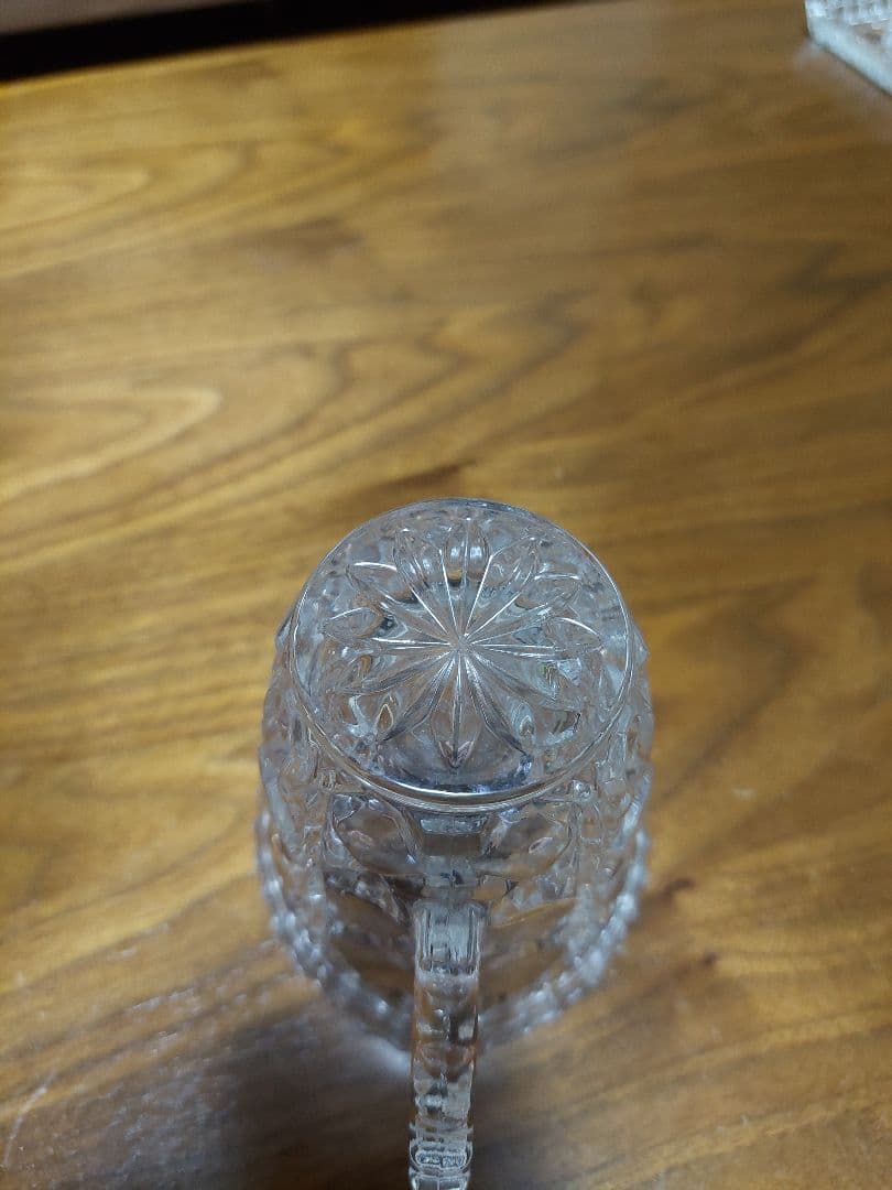 未使用　クリスタル　ミルクピッチャー&シュガーカップセット