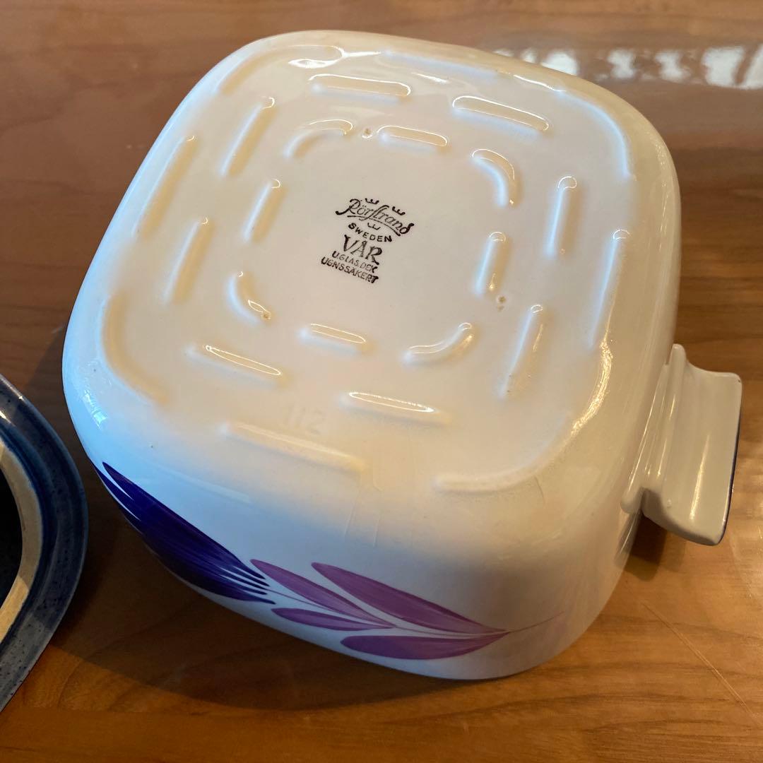 ロールストランド　ビンテージ　小鍋　ポット　ボウル　蓋　キャセロール　北欧