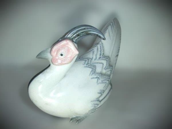 高木鳳子 雉 置物 キジ 京焼 美品 共箱