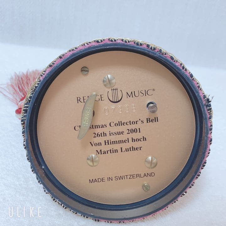 リュージュREUGE MUSICオルゴール　2001年　ワインレッド