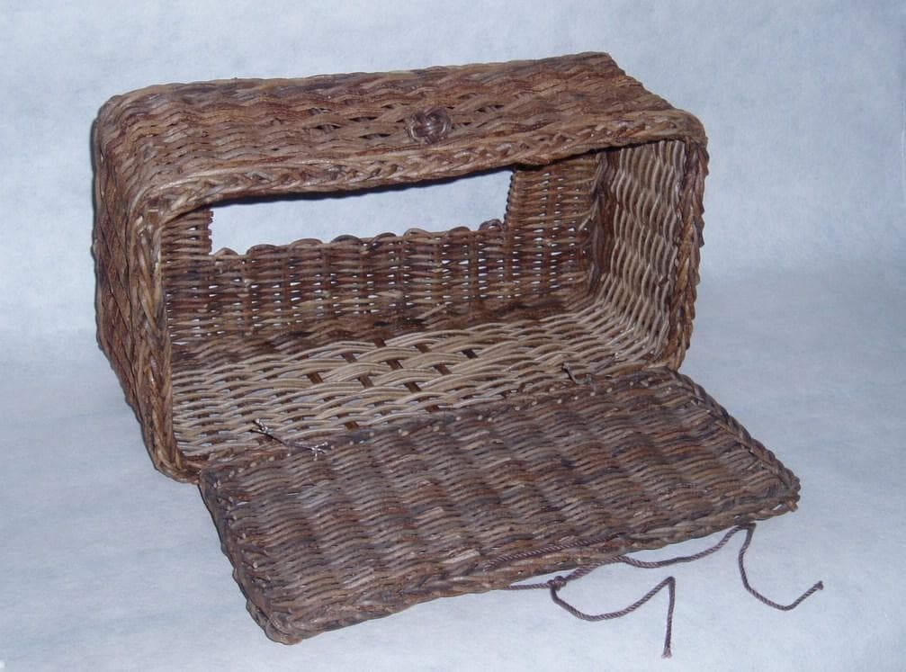 あけび蔓細工「テッシュボックスケース」