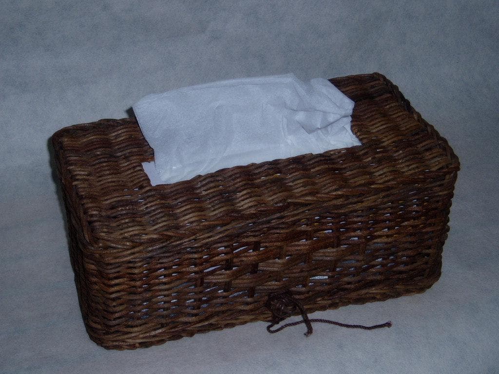 あけび蔓細工「テッシュボックスケース」