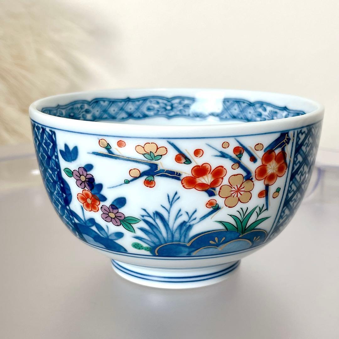 有田焼 吾山窯 絵変わり どんぶり5客セット 丼 赤絵 色絵 古伊万里