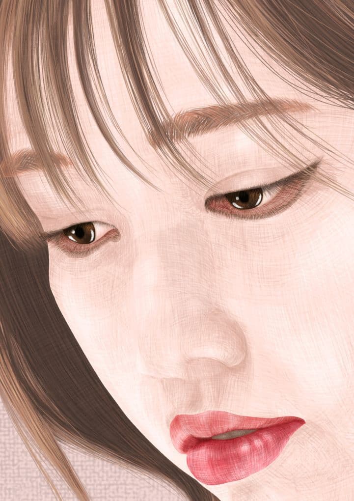 森夏男　作『思慕』Sサイズ(A3)