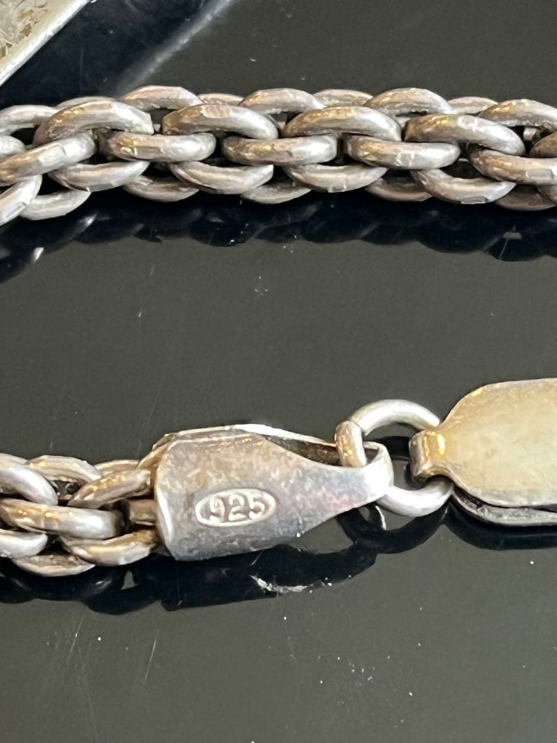 ターコイズ　ナンバー8 スターリングペンダントとチェーン