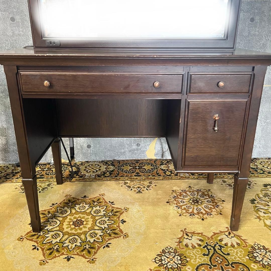 ꧁マルニ木工 maruni꧂ドレッサー&チェアセット 鏡 化粧台 ミラー メイク