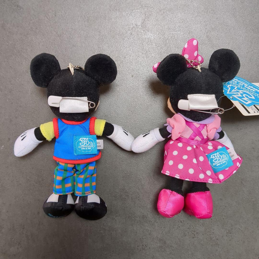ディズニーランド 34周年 トゥーンタウン ぬいぐるみバッジ ミッキー