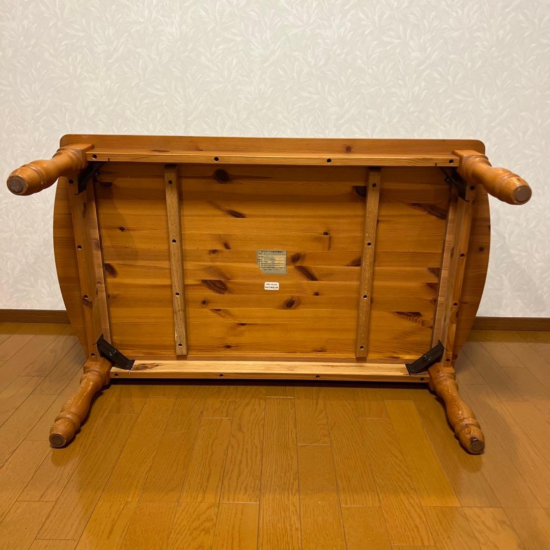 パイン材 カントリー家具 ローテーブル センターテーブル ろくろ脚