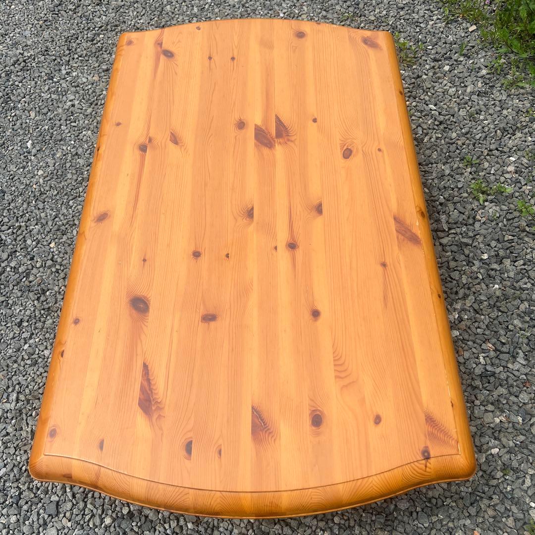 パイン材 カントリー家具 ローテーブル センターテーブル ろくろ脚