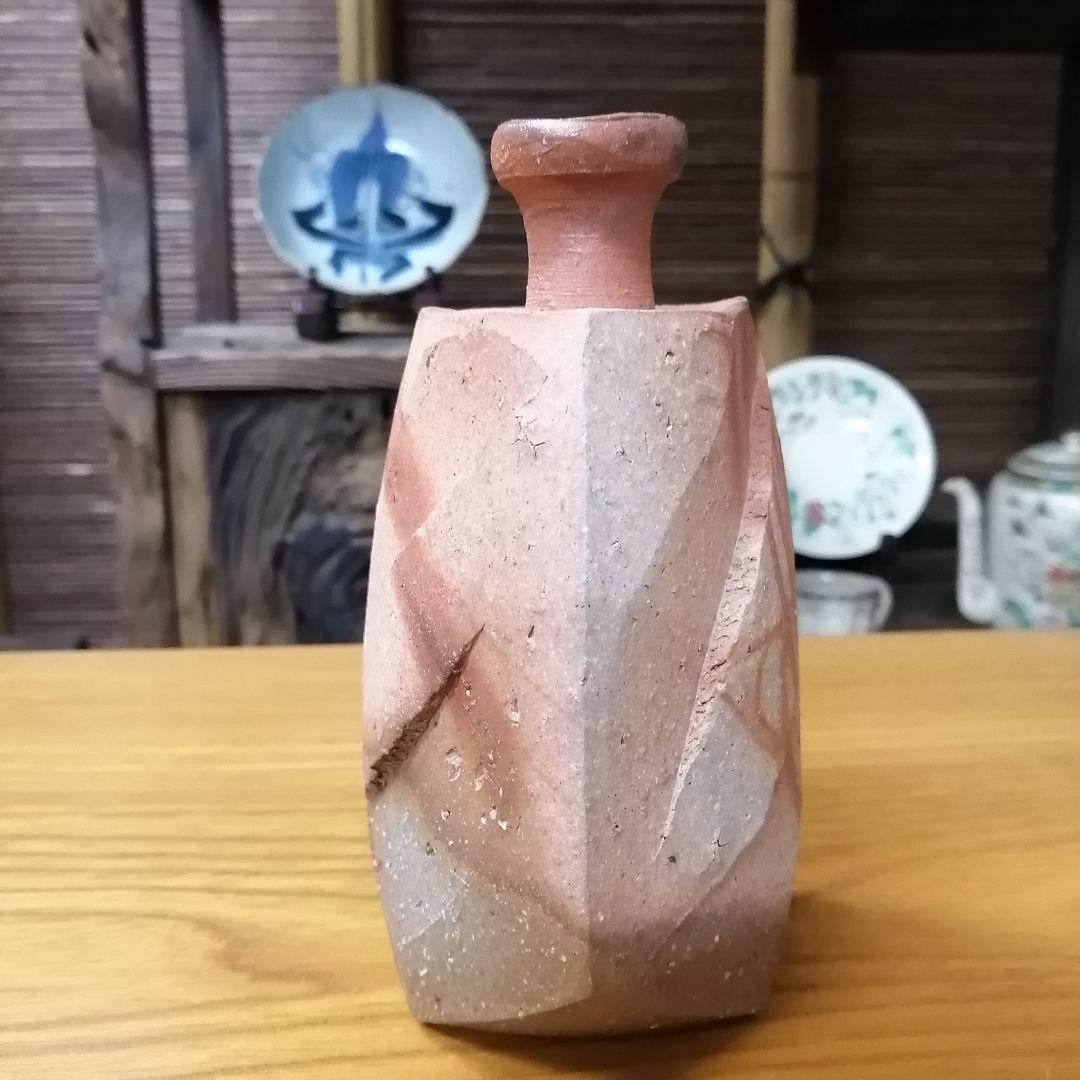 隠崎隆一 備前焼 酒器 徳利 緋襷 - メルカリ