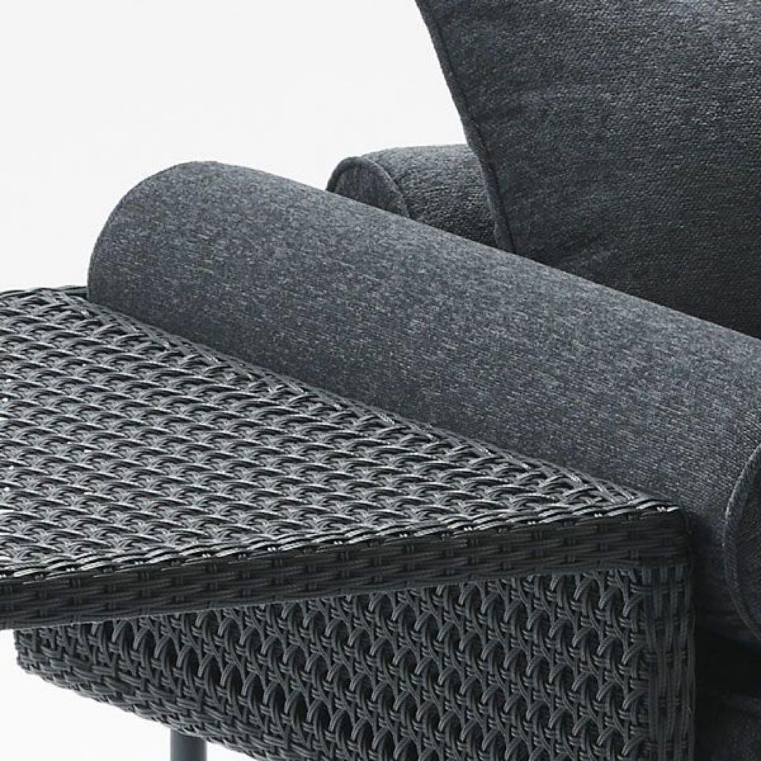 谷尻誠デザイン　サポーズデザインMAシリーズ　シングルソファ　サイドテーブル一体